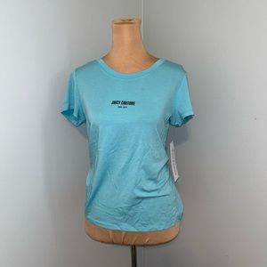 NWT juicy couture blue short sleeve tee